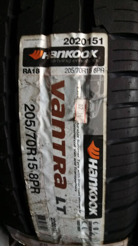 20570R15 8PR HANKOOK VANTRA LT