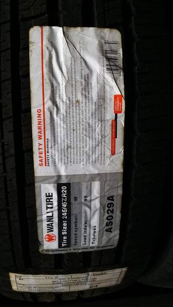 24545ZR20 WANLI TIRE AS029A