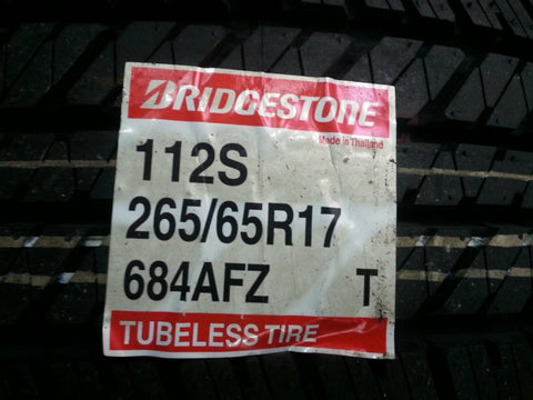 Bridgestone 265/65R17